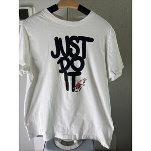 NIKE - The Nike Tee "Just Do It" T-Shirt White Size L